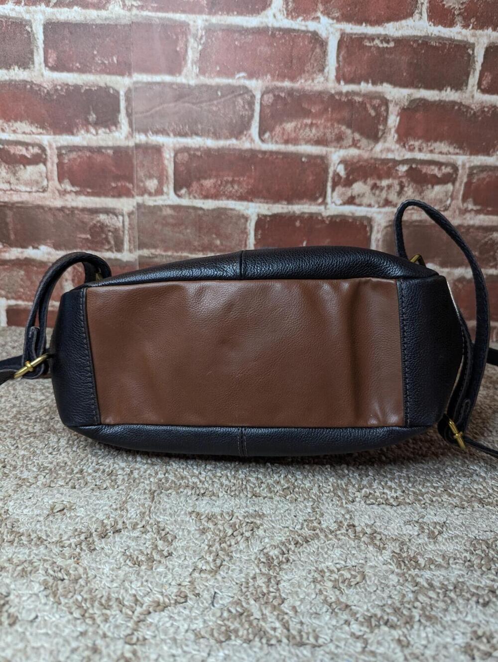 Fossil Claire Black Backpack Purse - Pebbled Leather - Flap - Meduim - Picture 7 of 9